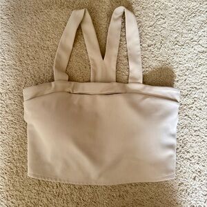 Sincerely Jules Cream Perforated Active Tank